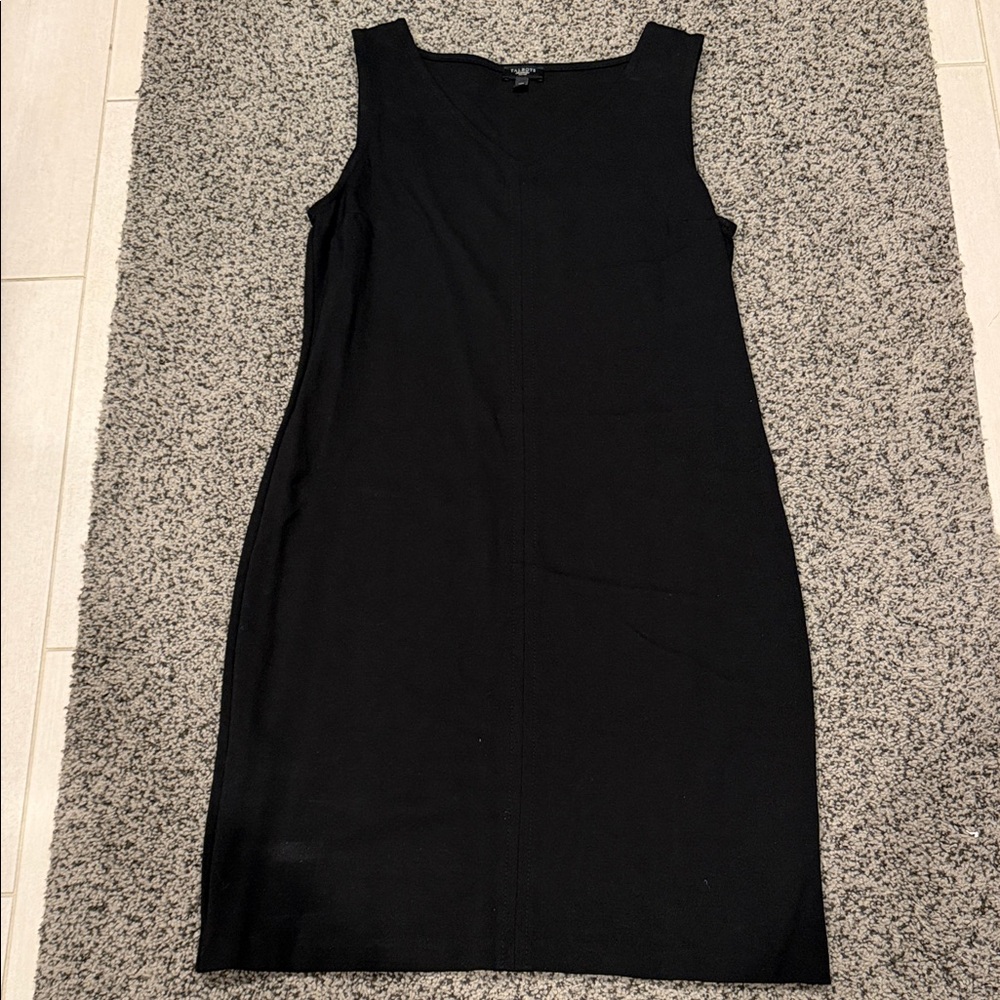 Talbots - Classic Sleeveless Black Sheath Dress - Unbranded